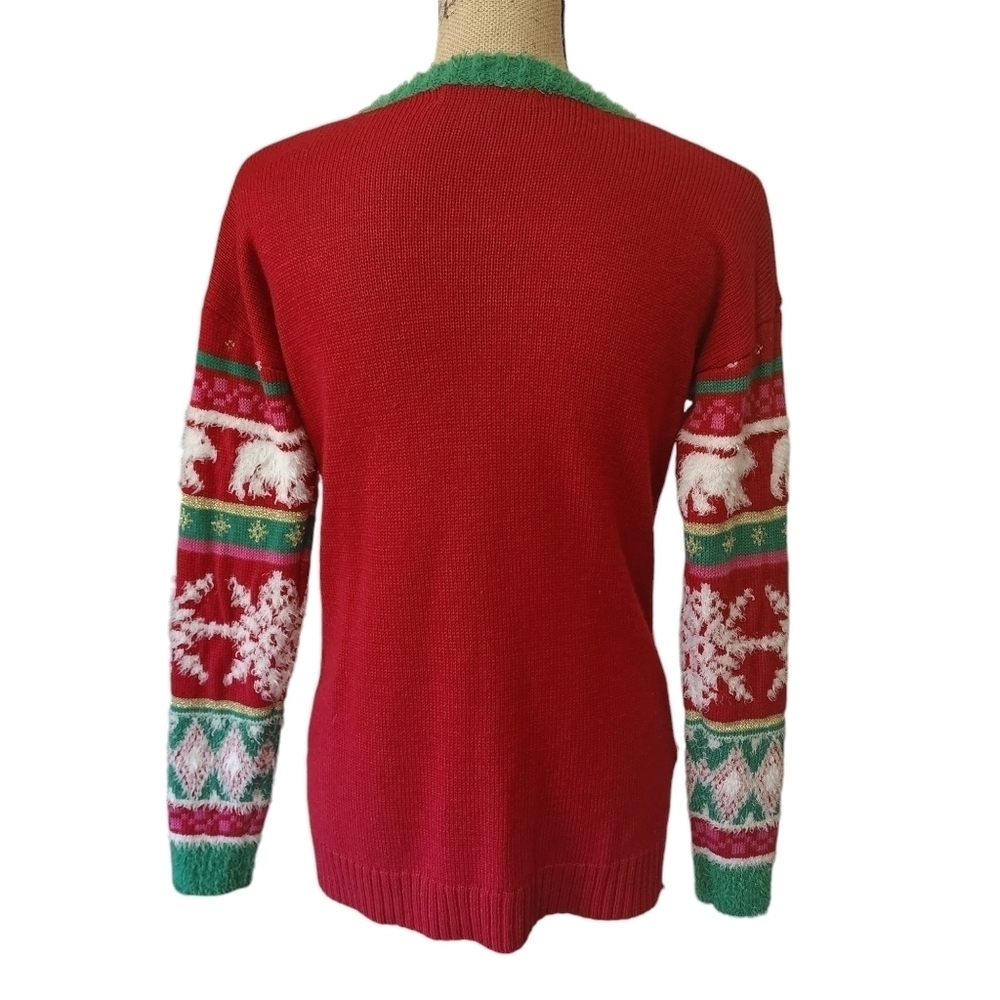 United States Sweaters Holiday Christmas Polar Bear Crew Neck Sweater - Small - Picture 2 of 6